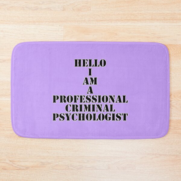 Item preview, Criminal psychologist designed and sold by zombiesmasher.