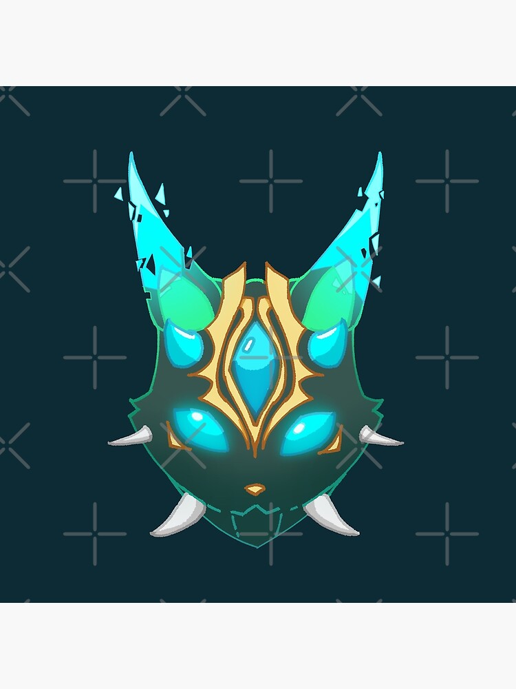 "Xiao Fox Mask Genshin Impact" Canvas Print by lostinteyvat Redbubble