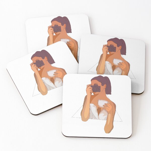 Item preview, Girl with camera in bed aesthetic Sticker Color designed and sold by SeeS-.