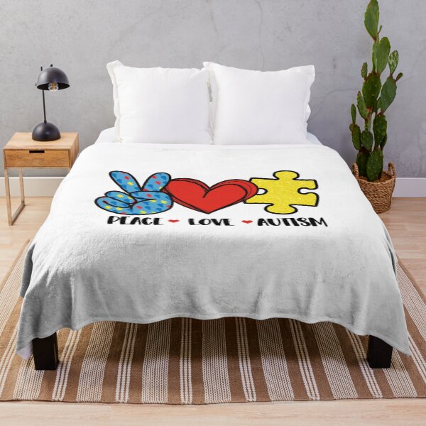 Item preview, Peace Love Autism Awareness Puzzle Asperger Syndrome Gift designed and sold by Style4You24.
