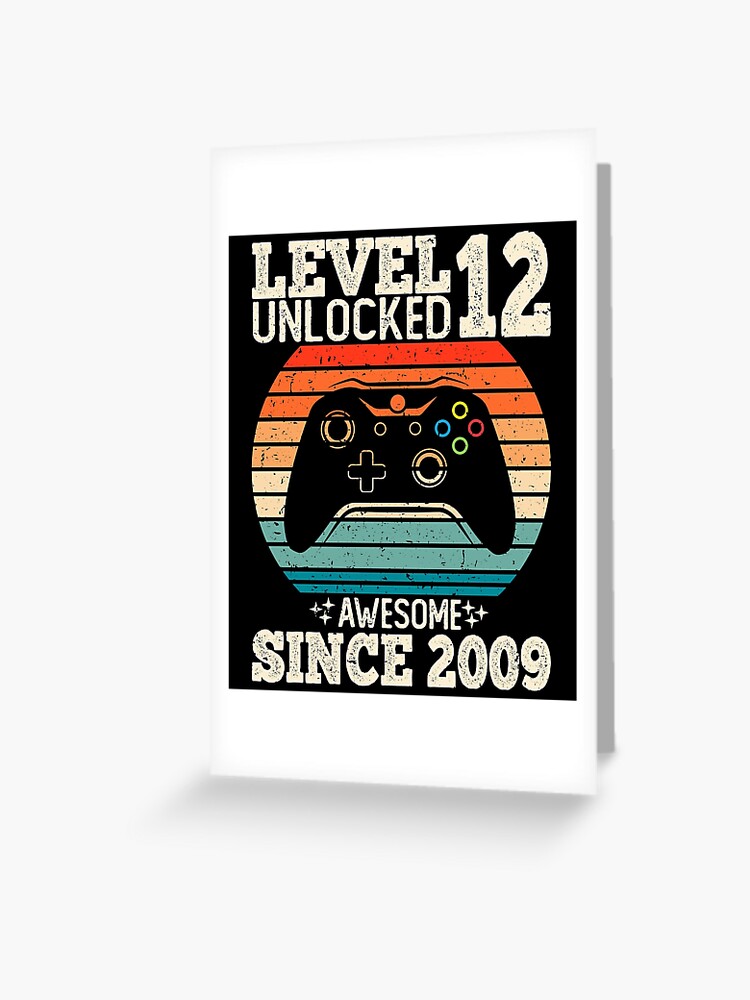 Level 12 Complete - 12nd Wedding Anniversary Gift Video Gamer | Greeting  Card