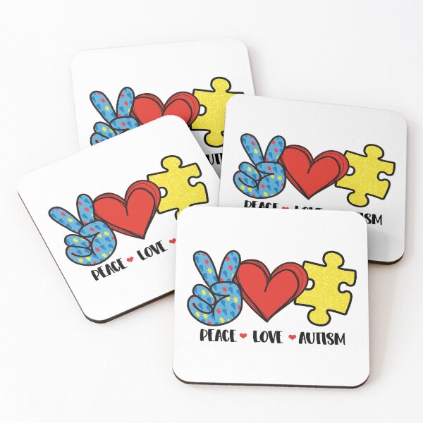 Item preview, Peace Love Autism Awareness Puzzle Asperger Syndrome Gift designed and sold by Style4You24.