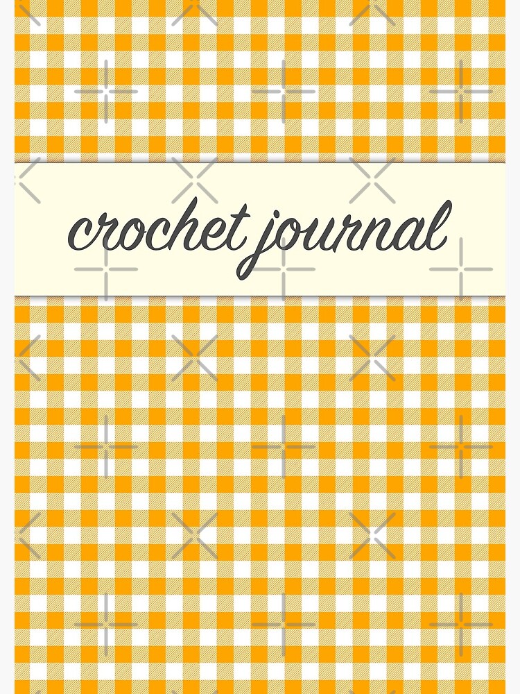 My Crochet Journal Orange Gingham by ErikaAAsberg