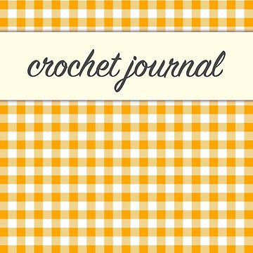 Artwork thumbnail, My Crochet Journal Orange Gingham by Erika Lundin