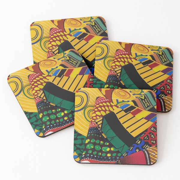 Item preview, African Fabric Collage Art Patterns [#5] designed and sold by AfriStyleUK.