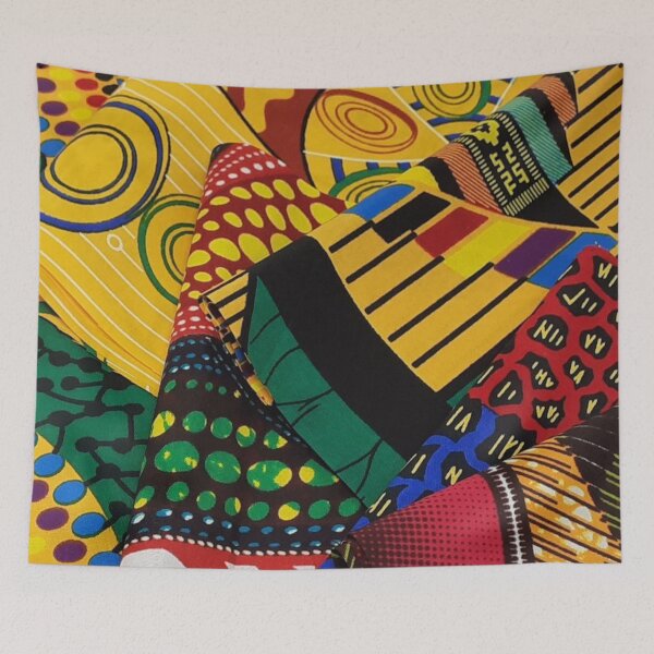 Item preview, African Fabric Collage Art Patterns [#5] designed and sold by AfriStyleUK.