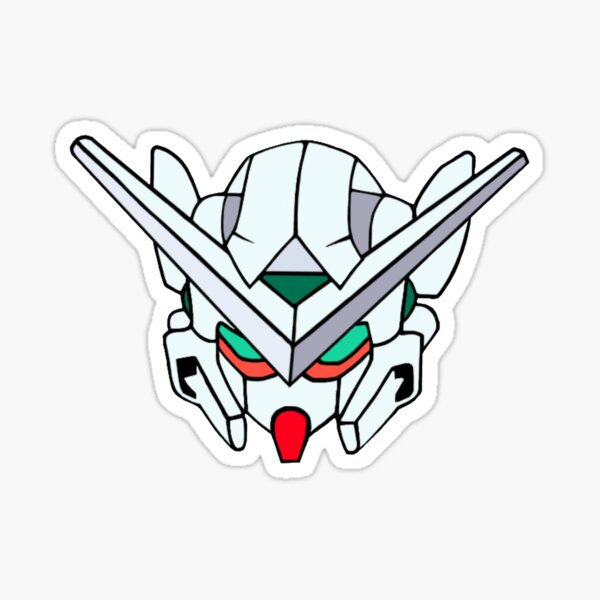 "Gundam head" Sticker for Sale by hoofster Redbubble
