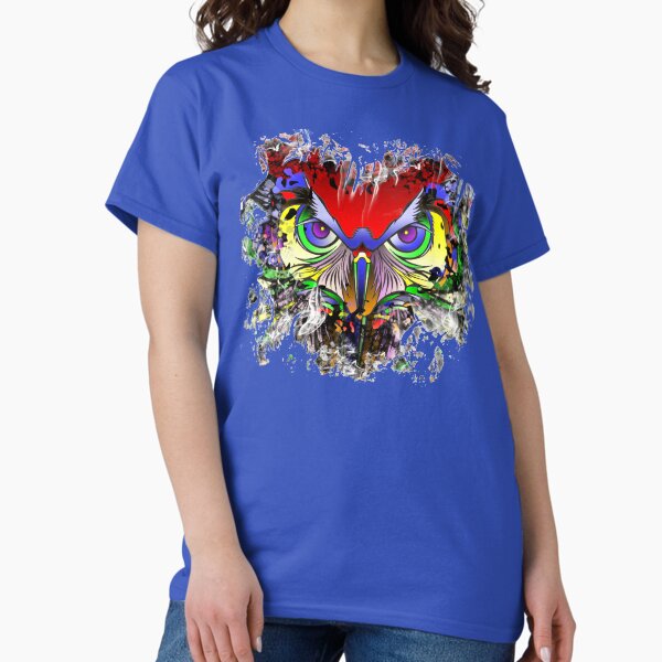 Hiboux arc-en-ciel T-shirt classique