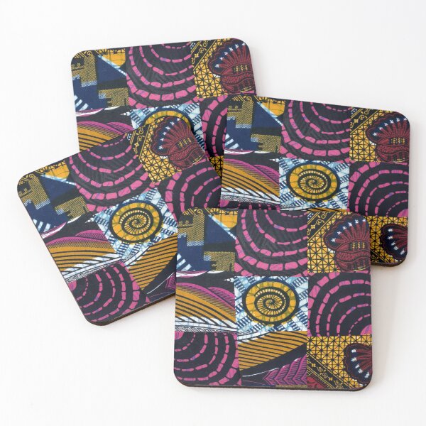 Item preview, African Fabric Collage Art Patterns [#4] designed and sold by AfriStyleUK.