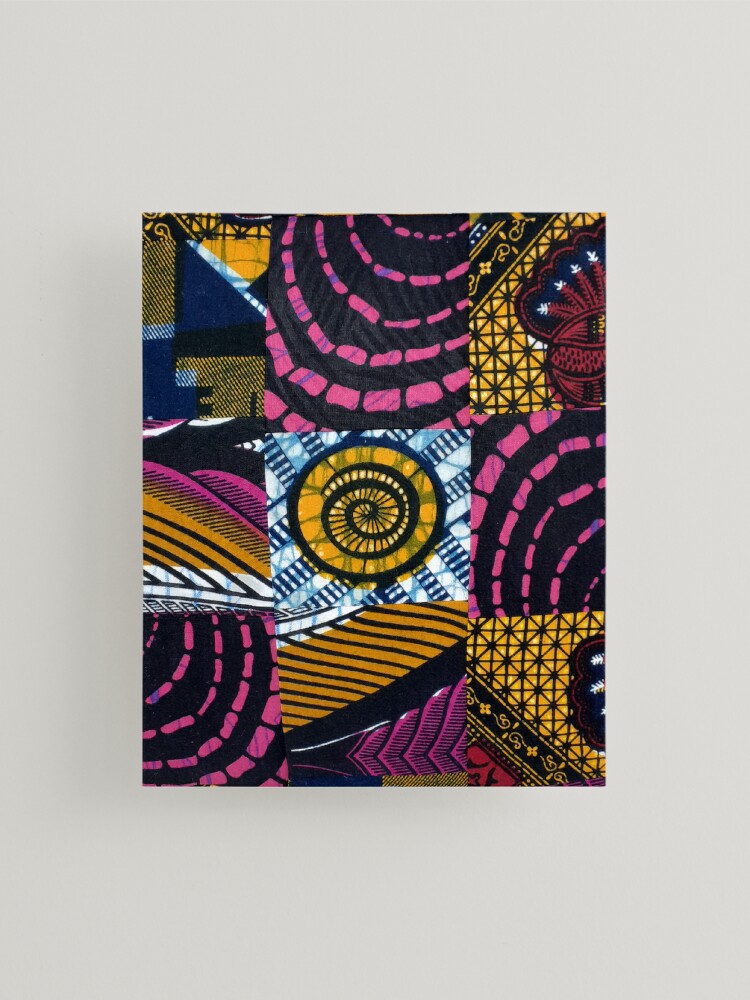 African Art Collage 5 /African Fabric Collage / African Art Print Collage / African Batik / Fabric Collage / Abstract Art authentic 20 x 15 inches