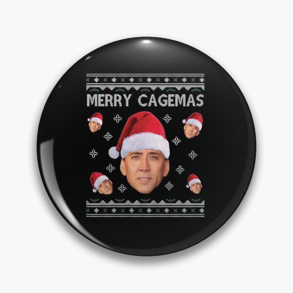 Item preview, Merry Cagemas Christmas Nicolas Cage Knit designed and sold by bottlealliance.
