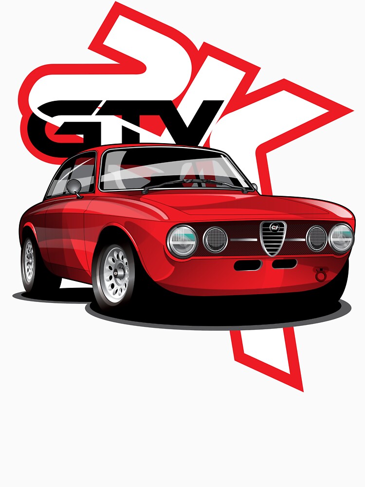 T-Shirt Alfa Romeo GTV 2000 Bertone Oldtimer Youngtimer Auto Motiv