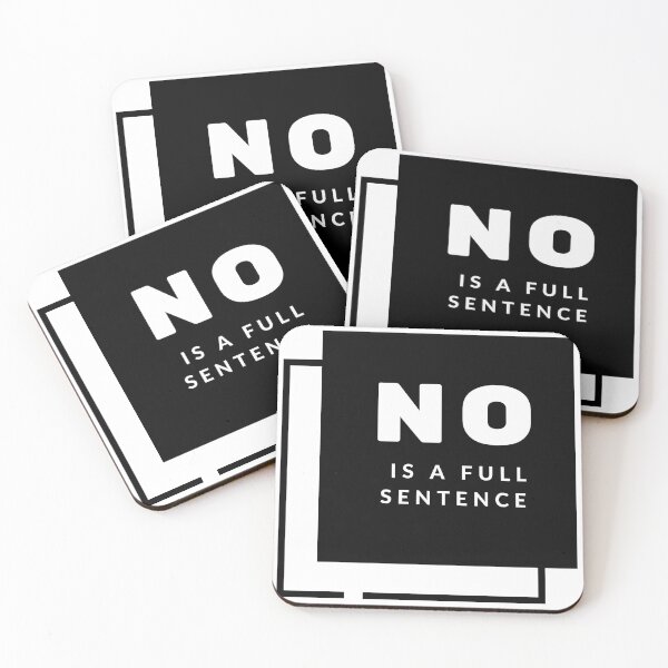 Item preview, No is a full sentence black on white designed and sold by Isabelle-T.