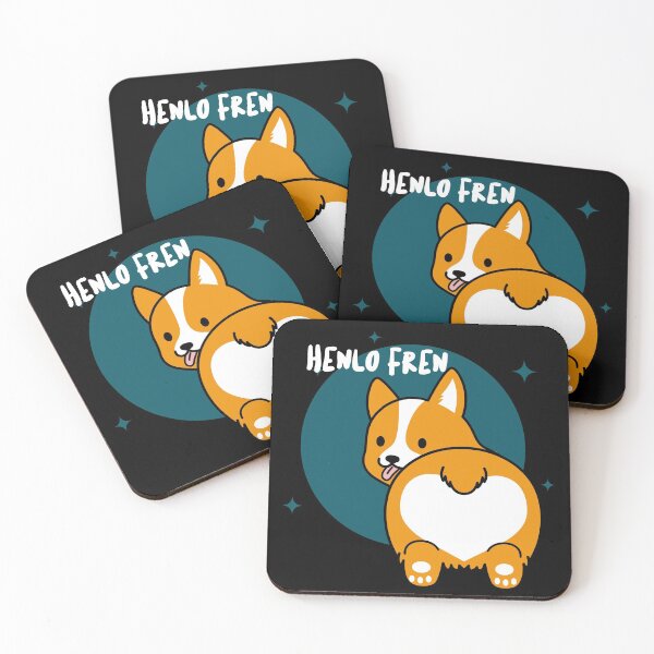 Item preview, Wholesome Henlo Fren Corgi designed and sold by kindtoearth.