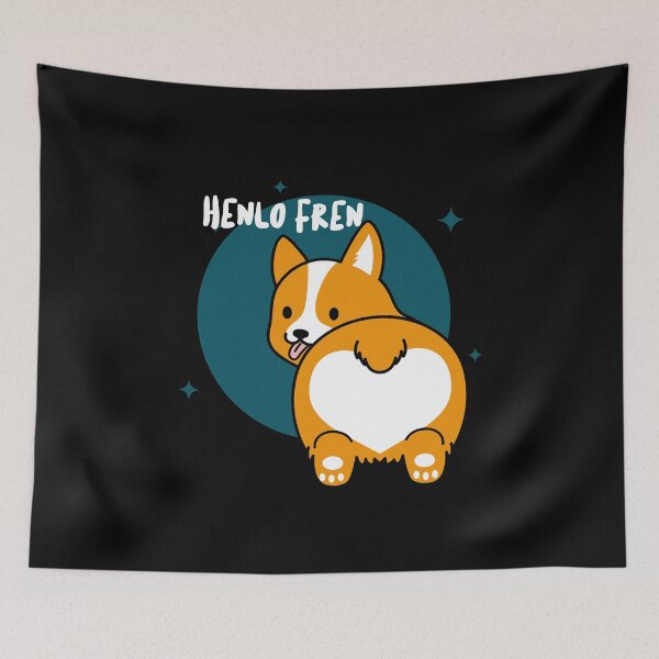 Item preview, Wholesome Henlo Fren Corgi designed and sold by kindtoearth.