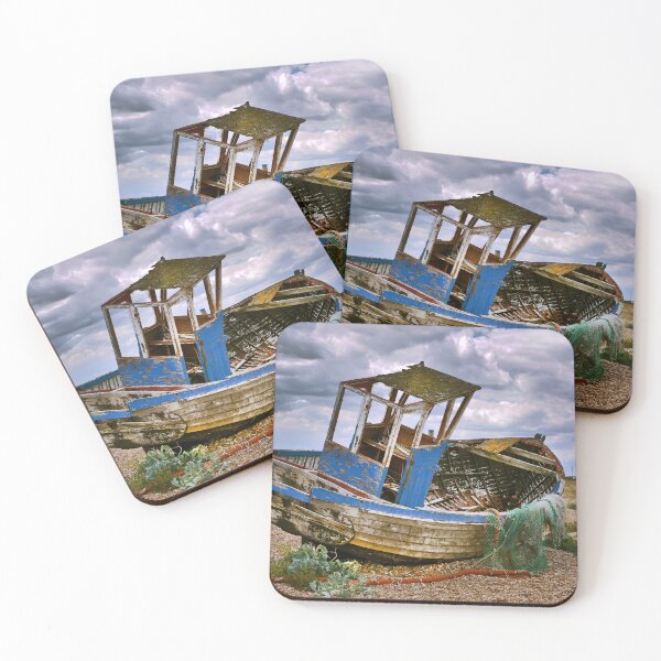 Item preview, Wrecked Trawler at Dungeness Beach designed and sold by Dave Williams.
