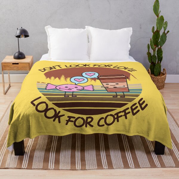 Item preview, Don't Look For Love Look For Coffee Kawaii Coffee Vintage designed and sold by Dr.YesOrNo.