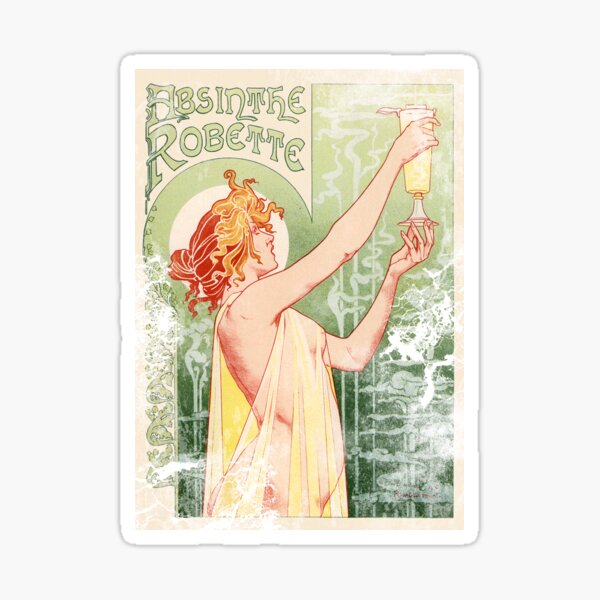 Item preview, Absinthe Robette Vintage advertising French Art Nouveau design designed and sold by Vintage Designs +.