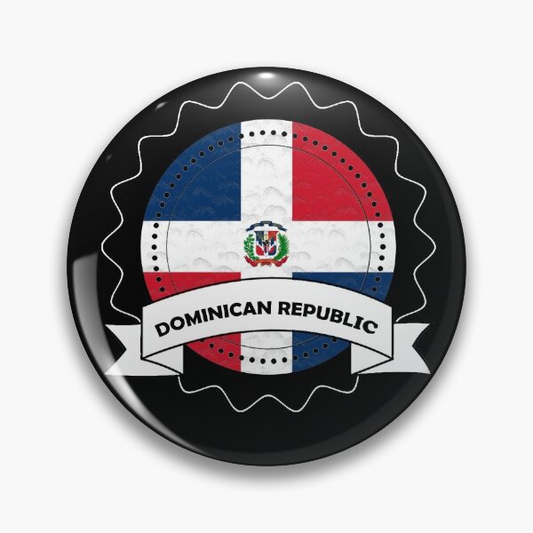 Item preview, Dominican Republic Emblem-Badge-Flag designed and sold by Gina-Driada.
