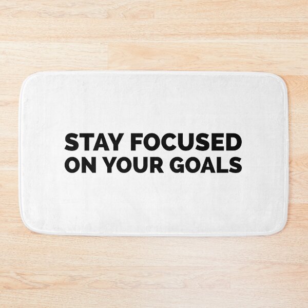 Item preview, Stay focused on your goals - black text designed and sold by mikeldabbah.