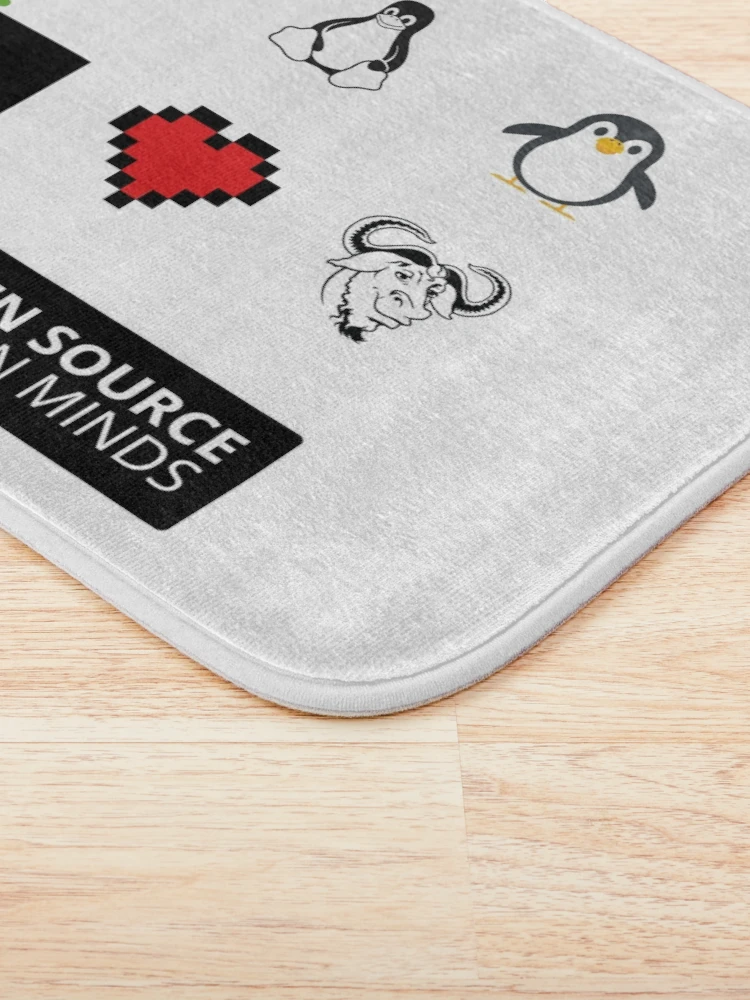Thumbnail 3 of 6, Bath Mat, Linux Sticker Pack designed and sold by USER 8406.