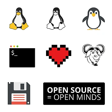 Artwork thumbnail, Linux Sticker Pack by USER 8406