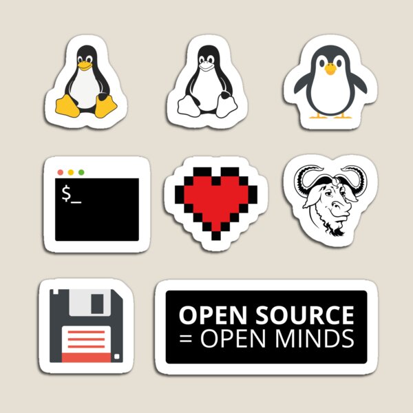 Artikelvorschau, Linux Sticker Pack entworfen und verkauft von USER 8406.