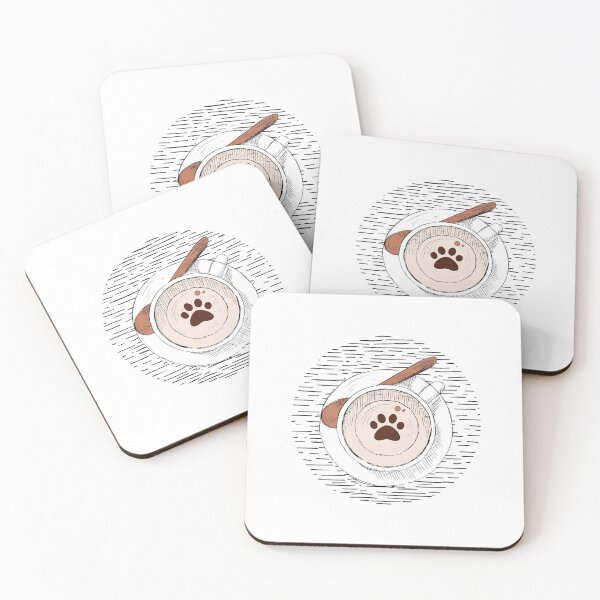Item preview, Coffee cup with dog paw designed and sold by Benartstudio.