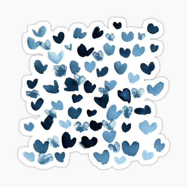 Item preview, Happy Blue Heart  designed and sold by Kunrus  Nakwijitpong.