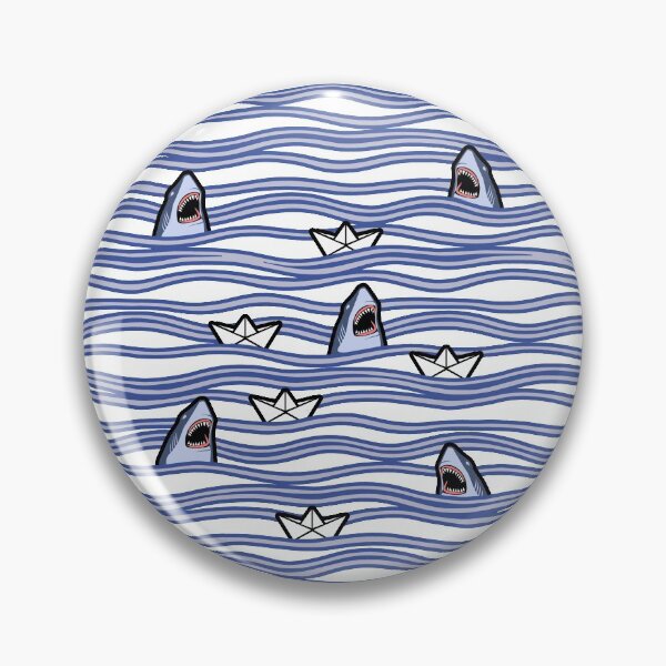 Item preview, Shark vs paperboat funny adventure pattern designed and sold by Xdelacra.