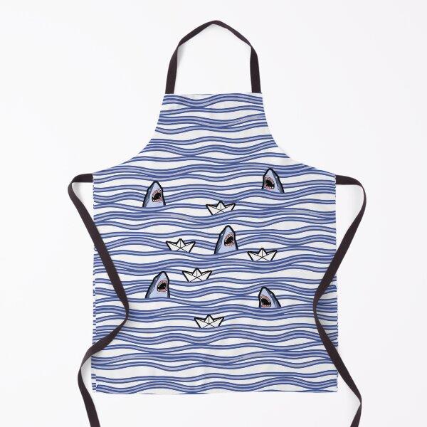 Item preview, Shark vs paperboat funny adventure pattern designed and sold by Xdelacra.