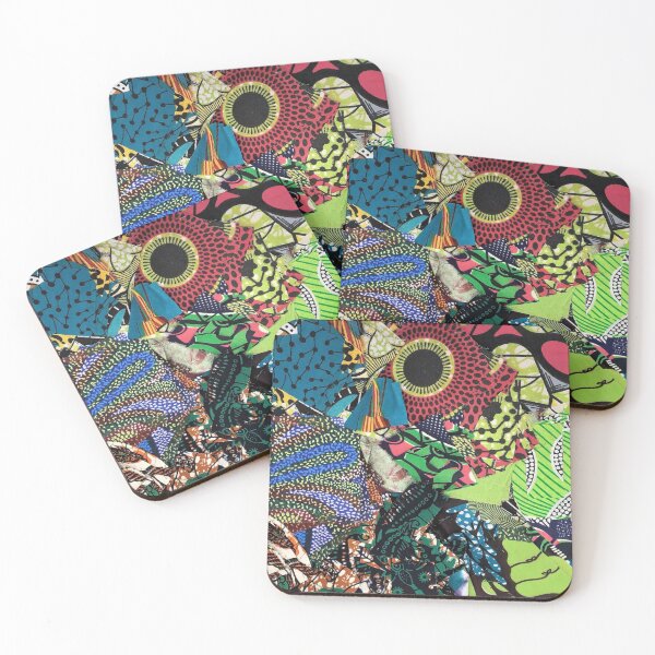 Item preview, African Fabric Collage Art Patterns [#1] designed and sold by AfriStyleUK.