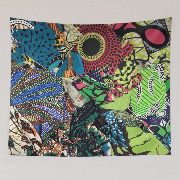Item preview, African Fabric Collage Art Patterns [#1] designed and sold by AfriStyleUK.