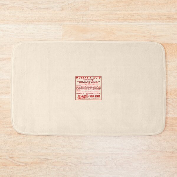 Item preview, Muriatic Acid Poison Label designed and sold by minimalcinema.
