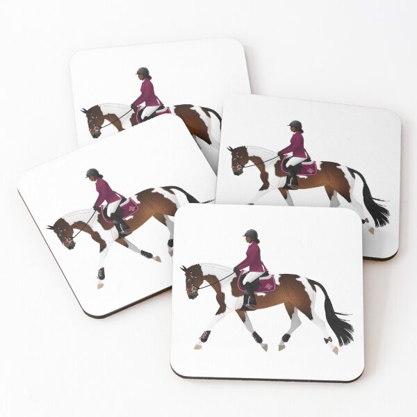Item preview, Pinto Warmblood Hunter Horse and Rider - Equine Rampaige designed and sold by equinerampaige.