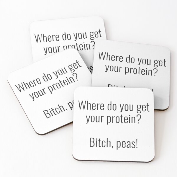 Item preview, Where do you get your protein? Bitch, peas! designed and sold by NathanCLife.