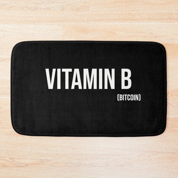 Item preview, Vitamin B ( Bitcoin ) - White text designed and sold by mikeldabbah.