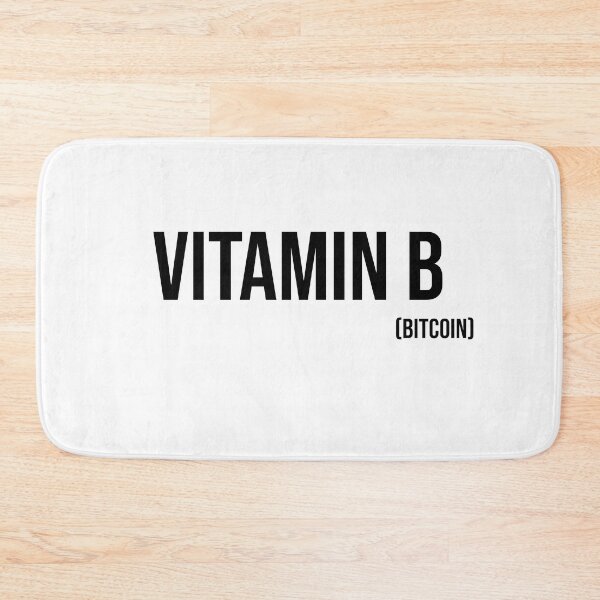 Item preview, Vitamin B ( Bitcoin ) - Black text designed and sold by mikeldabbah.