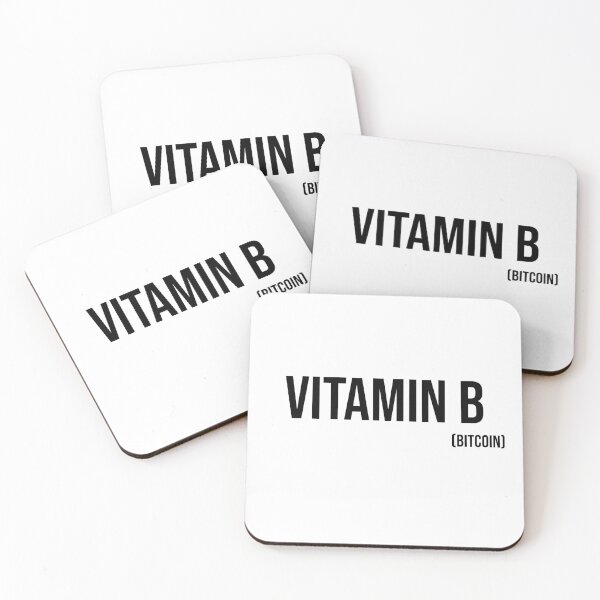 Item preview, Vitamin B ( Bitcoin ) - Black text designed and sold by mikeldabbah.