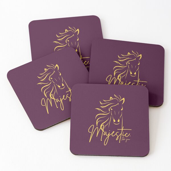 Item preview, Deep Purple & Yellow-Gold "Majestic ... like you" Horse  designed and sold by Dream Big! by E. H..