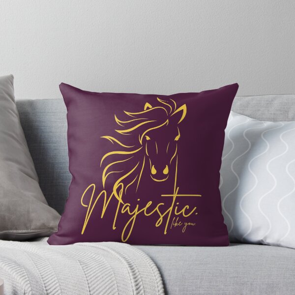 Item preview, Deep Purple & Yellow-Gold "Majestic ... like you" Horse  designed and sold by Dream Big! by E. H..