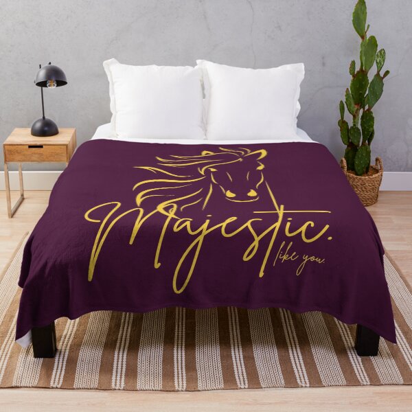 Item preview, Deep Purple & Yellow-Gold "Majestic ... like you" Horse  designed and sold by Dream Big! by E. H..