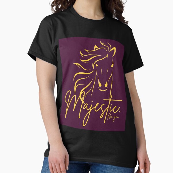 Item preview, Deep Purple & Yellow-Gold "Majestic ... like you" Horse  designed and sold by Dream Big! by E. H..