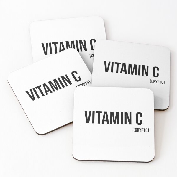 Item preview, Vitamin C ( Crypto ) - Black text designed and sold by mikeldabbah.