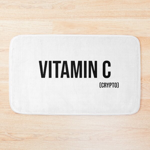Item preview, Vitamin C ( Crypto ) - Black text designed and sold by mikeldabbah.