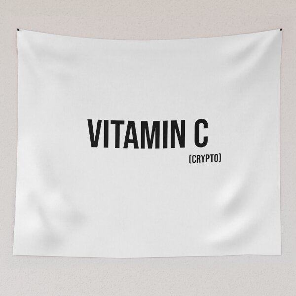 Item preview, Vitamin C ( Crypto ) - Black text designed and sold by mikeldabbah.