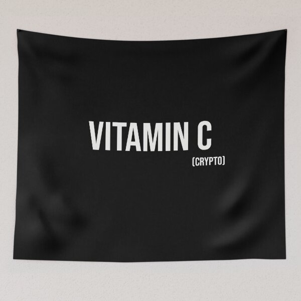 Item preview, Vitamin C ( Crypto ) - White text designed and sold by mikeldabbah.
