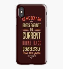 Boats Against the Current iPhone Case