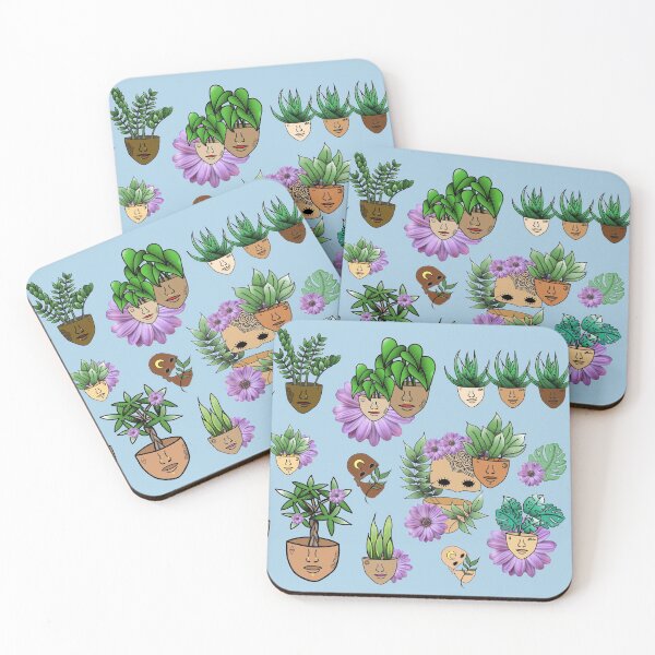 Item preview, Purple Daisy Plant People All-over Print, Surreal Plants designed and sold by 10pmCreations.