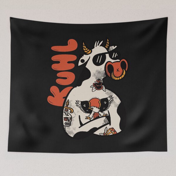 Item preview, Tattooed cow | Cool cow designed and sold by DerSenat.